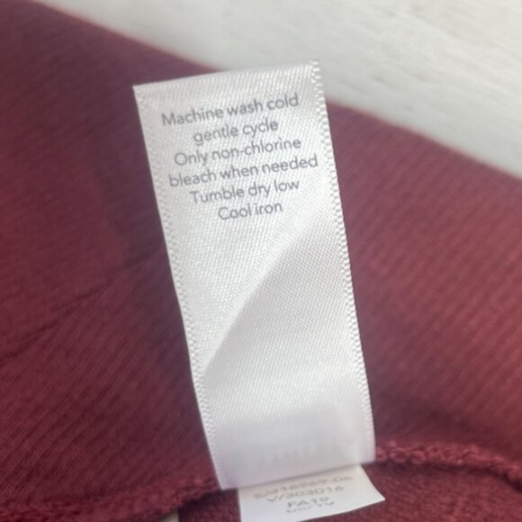 Athleta Nirvana Wrap Open Cardigan Womens Small Burgundy Athleisure - Picture 7 of 7